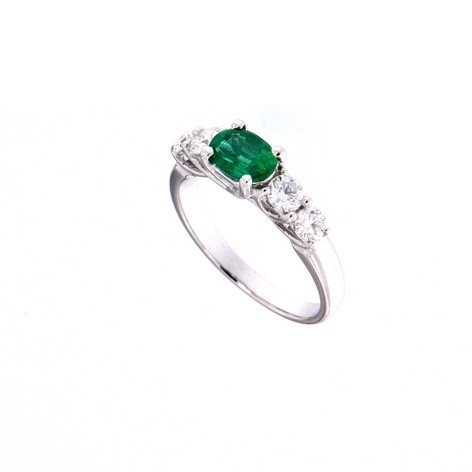 Ringe Crivelli Dame in Gold Smeraldo 0.74 Ct 320-R1618 - 320-R1618